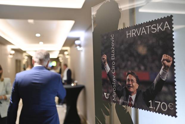 Zagreb: Predstavljanje poštanske marke "Miroslav Ćiro Blažević"