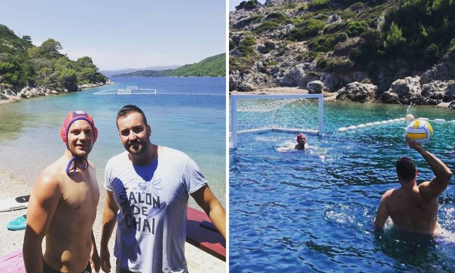 Neuer postao vaterpolist: Nikša Dobud mu dao kapicu s logom Bayerna pa testirao vještine...