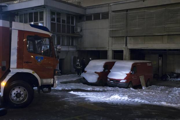 ARHIVA - 1.1.2015. Zagreb: Na elektri?nim instalacijama unutar prostorija Vjesnika izbio požar