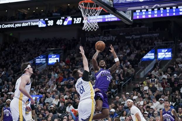 NBA: Golden State Warriors at Utah Jazz