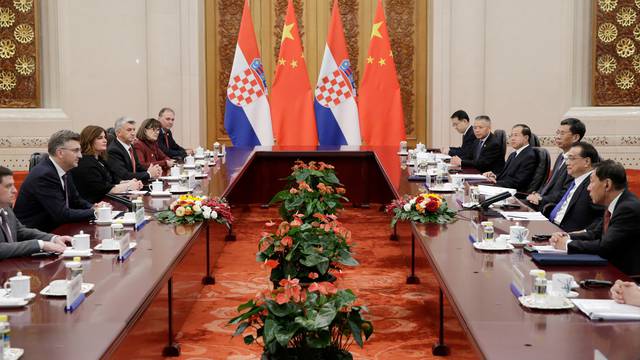 China's Premier Li Keqiang meets Croatia's Prime Minister Andrej Plenkovic in Beijing