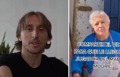 Modrić snimio video i iznenadio baku iz Španjolske: Šaljem vam poljubac i imam poklon za vas