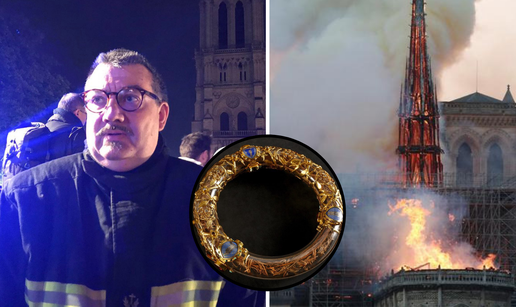 Svećenik uletio u gorući Notre Dame  i spasio 'Kristovu krunu'