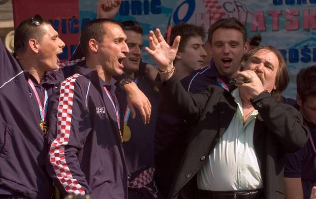 ARHIVA - Zagreb: 03.04.2007. do?ek svjetskih prvaka, hrvatskih vaterpolista