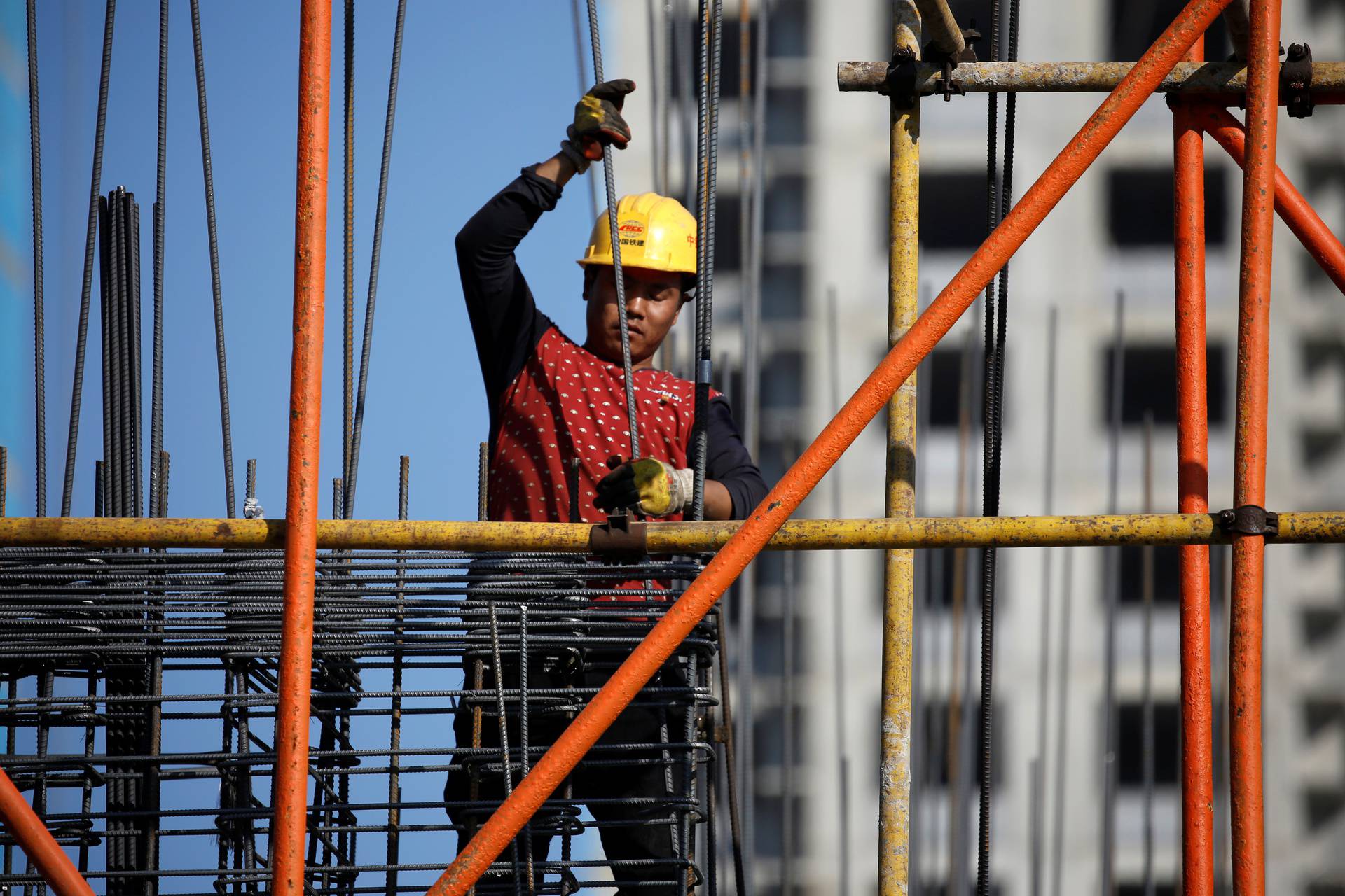 Construction site of a residential compound in Beijing