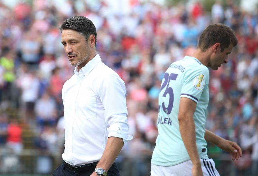 firo: 18.08.2018, Football, 1.Bundesliga, Season 2018/2019, DFB-Pokal, Cup, 1.Runde, SV Drochtersen / Assel - FC Bayern Munich Munich,