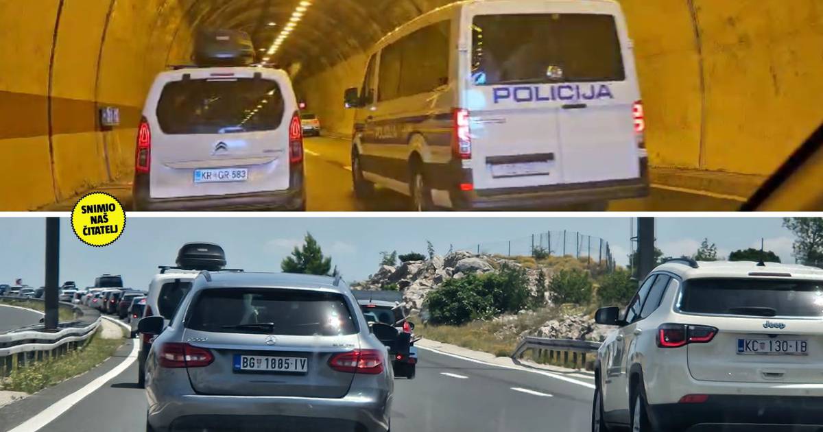 Observing the Svetog Rok crowd: 5 cars per hour, with two vehicles stopped in the second tunnel