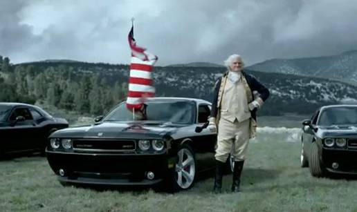 G. Washington u reklami za novi Dodge Challenger