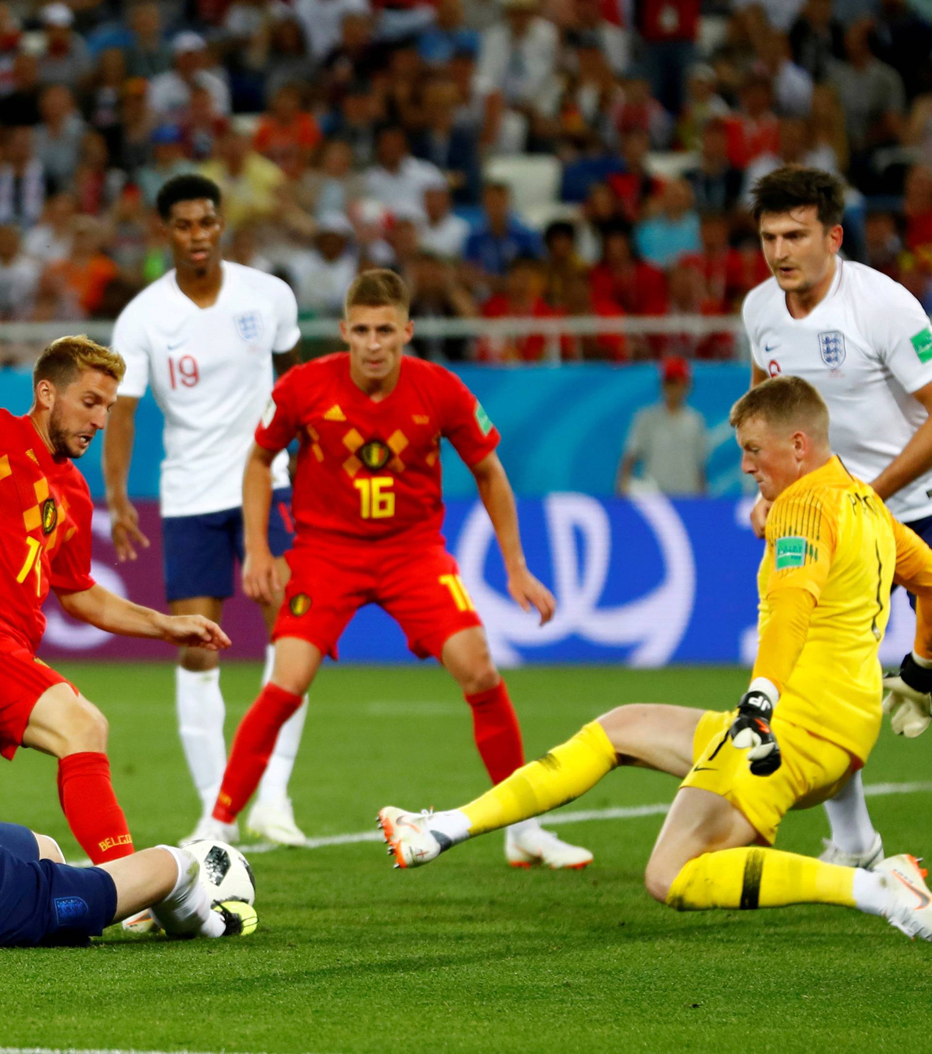 FILE PHOTO: World Cup - Group G - England vs Belgium
