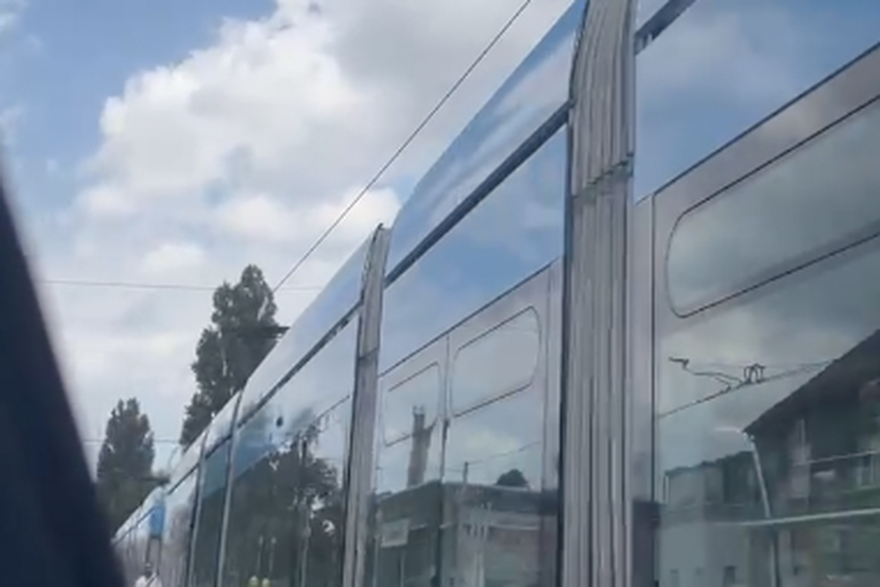 Zastoj tramvaja u Zagrebu