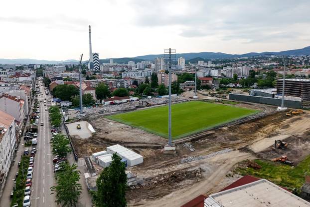 Zagreb: Fotografije iz zraka rušenja stadiona u Kranjčevićevoj ulici