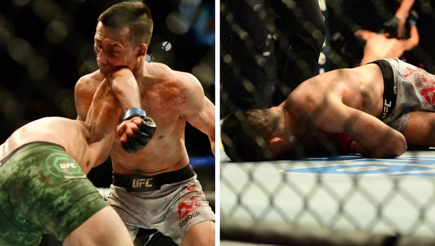 Najluđi UFC finiš ikad! Lakat  sa zvukom sirene i šok nokaut