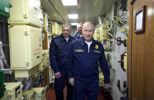 Russian President Vladimir Putin attends Russian Pacific Fleet exercises in Yuzhno-Sakhalinsk