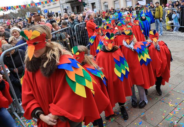 Samobor: Dječja povorka u sklopu 200. obljetnice Samoborskog fašnika