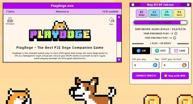 PlayDoge pretprodaja osvaja 4,6 mil. dolara - Novi hit P2E token?