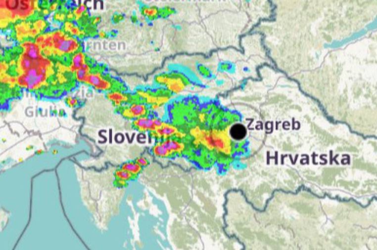 Pogledajte nevrijeme koje stiže u Hrvatsku, na snazi je alarm!