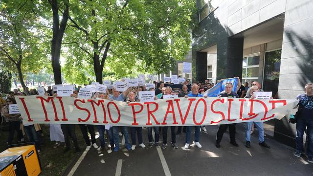 Zagreb: Prosvjed Sindikata pravosudne policije