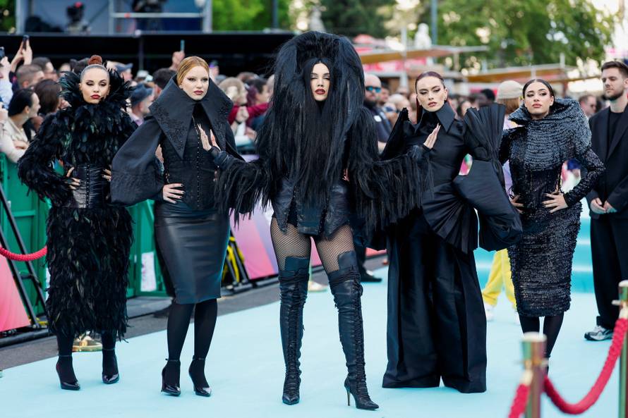 Eurovision Song Contest's 'Turquoise Carpet' event in Vienna