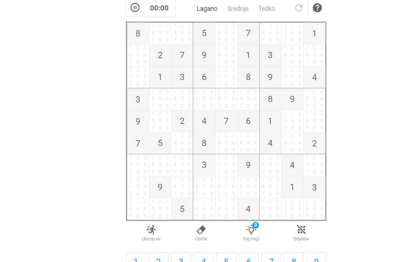 Novo: Zaigraj megapopularni sudoku online na 24sata.hr
