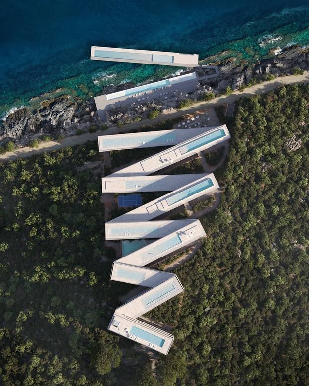 FOTO Luksuz kakav još niste vidjeli: Biste li odsjeli u ovom cik-cak resortu u Albaniji?