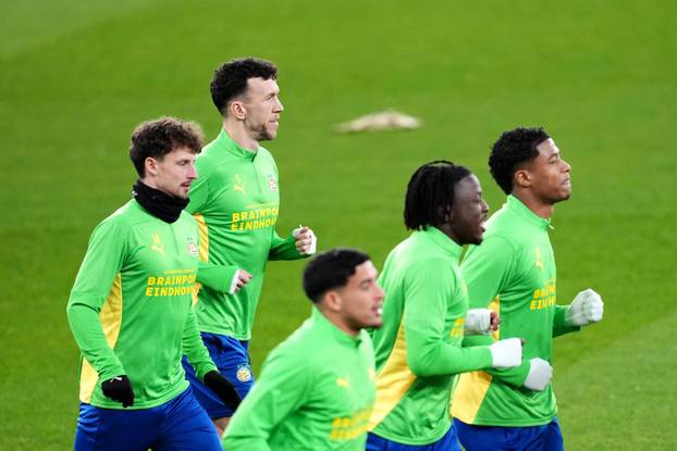 PSV Eindhoven Training and Press Conference - Emirates Stadium - Tuesday March 11th