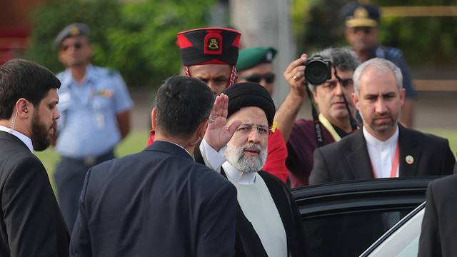 Iran's President Ebrahim Raisi arrives on a short visit to Sri Lanka