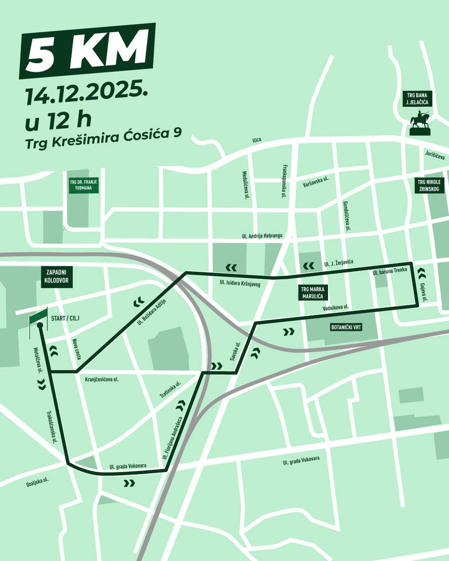 U nedjelju starta  Advent run! Evo koje ulice će biti zatvorene