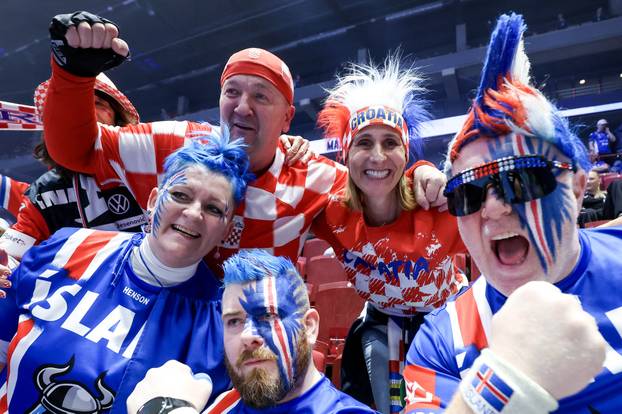 Susret Islanda i Hrvatske u drugom krugu EHF Europskog prvenstva, navijači 
