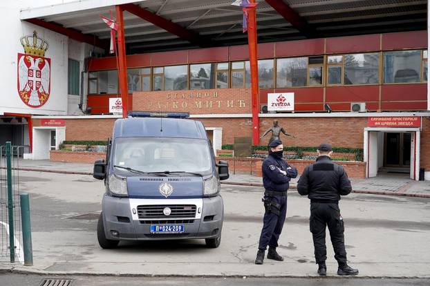 Policija blokirala stadion Partizana, pretresa se prostorija Grobara na južnoj tribini