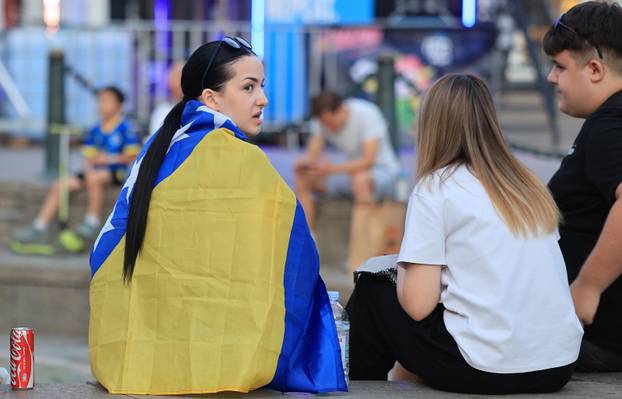 Zagreb: Praćenje utakmice između BiH i Švicarske