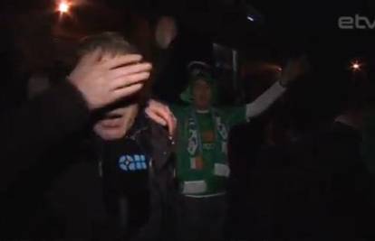 Muke po estonskom reporteru: Irski mu navijači priredili kaos
