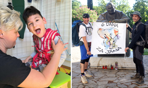 FOTO Ovi mladići su za bolesnog dječaka Jana (7) čak šest dana hodali od Zagreba do Rijeke!