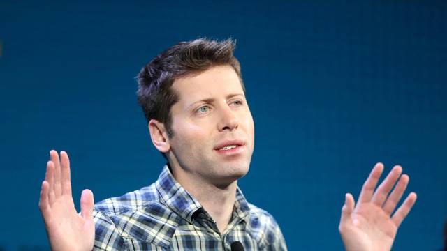 FILE PHOTO: Sam Altman speaks at the Wall Street Journal Digital Conference in Laguna Beach