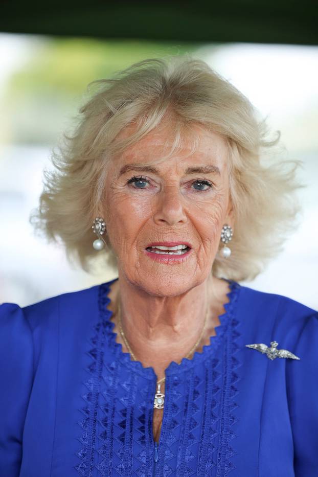 Britain's Queen Camilla visits RAF Leeming