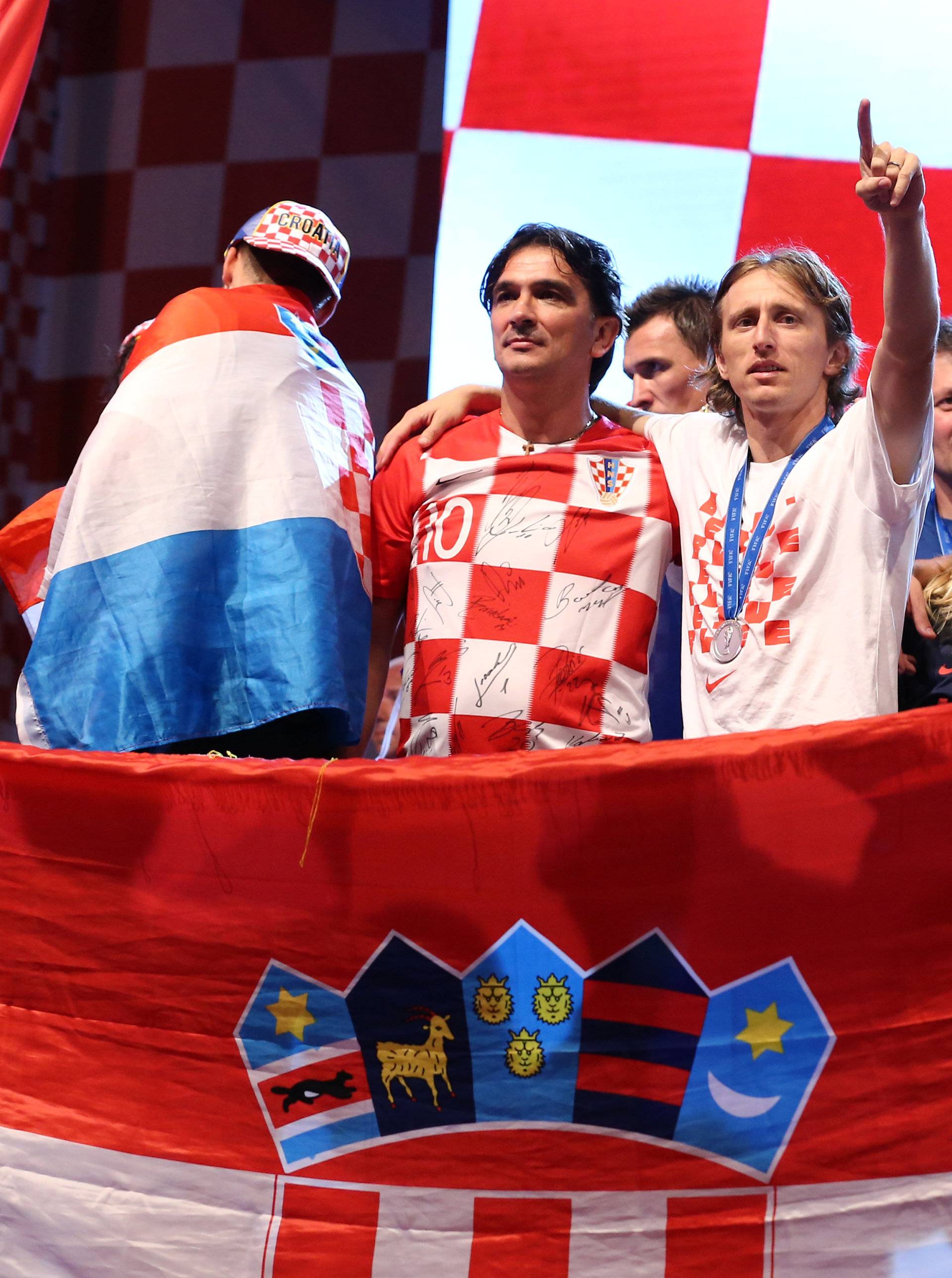 World Cup - The Croatia team return from the World Cup in Russia