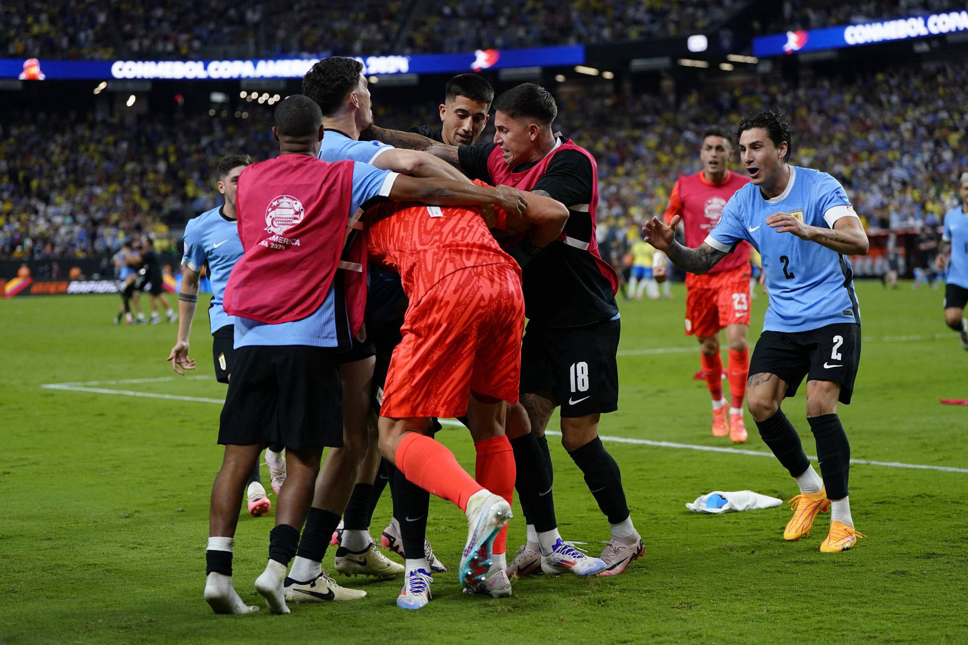 Soccer: Copa America-Quarterfinal-Uruguay vs Brazil