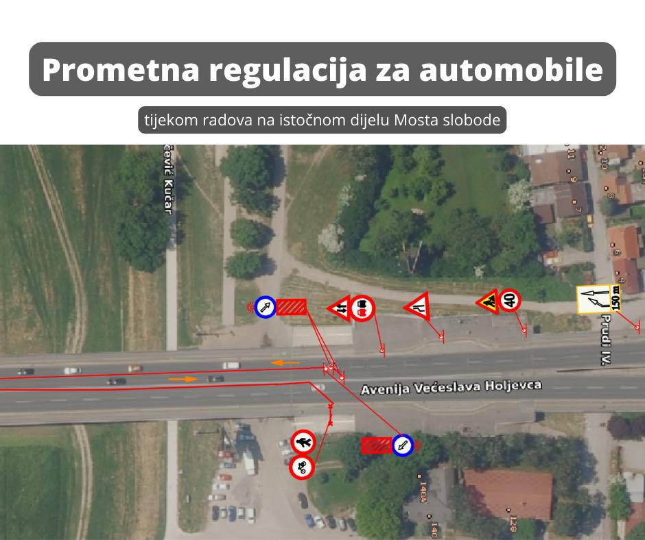 FOTO U utorak počinju radovi na Mostu slobode u Zagrebu: Ovo je nova regulacija prometa