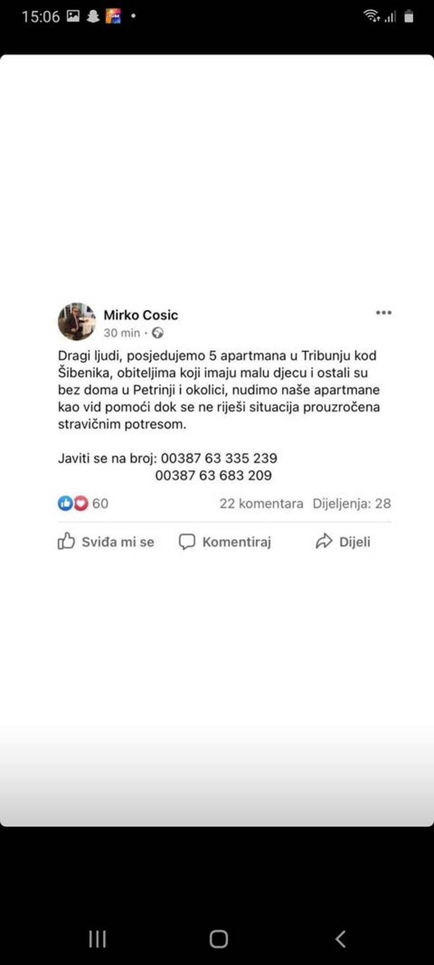 Veliko srce Hrvatske: Evo gdje i kako pomoći Banovini, ovi ljudi nude smještaj za stradale