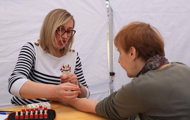 Zagreb: Obilježavanje Svjetskog dana zdravlja na Trgu bana Josipa Jelačića