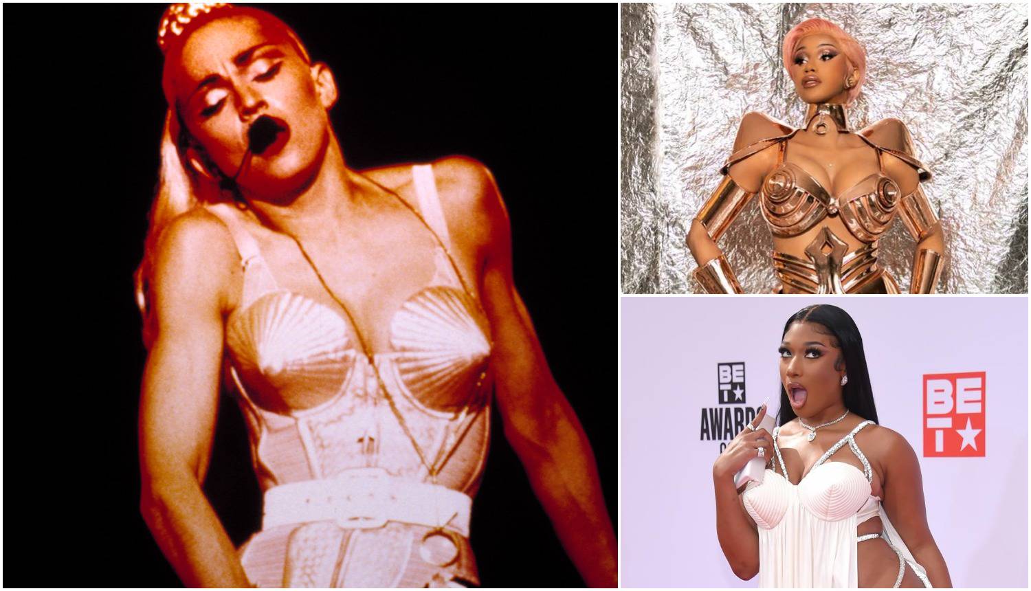 Povratak Madonninog šiljastog grudnjaka: Nosi ga Kylie Jenner, ali i reperice Cardi B i Meghan...