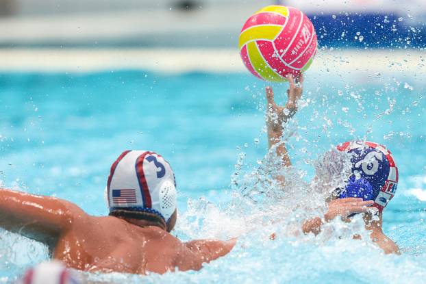 Zagreb: World Water Polo Championship U20 Zagreb 2025. Croatia - USA.