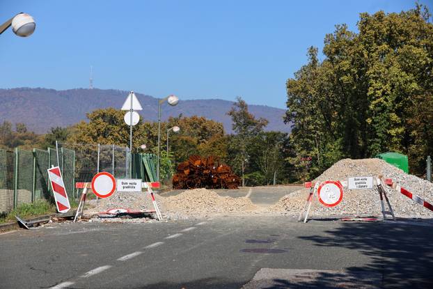 Zagreb: Radovi na sanaciji klizišta na Pantovčaku