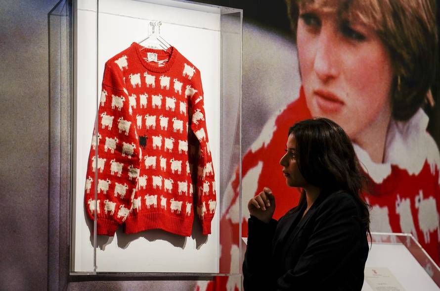 Diana, Princess of Wales' black sheep jumper sale