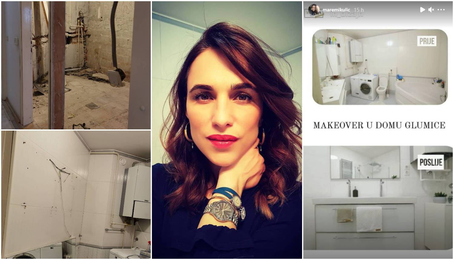 Glumica renovira stan uz pomoć dizajnerice Mirjane Mikulec, a pohvalila se fotkama kupaonice