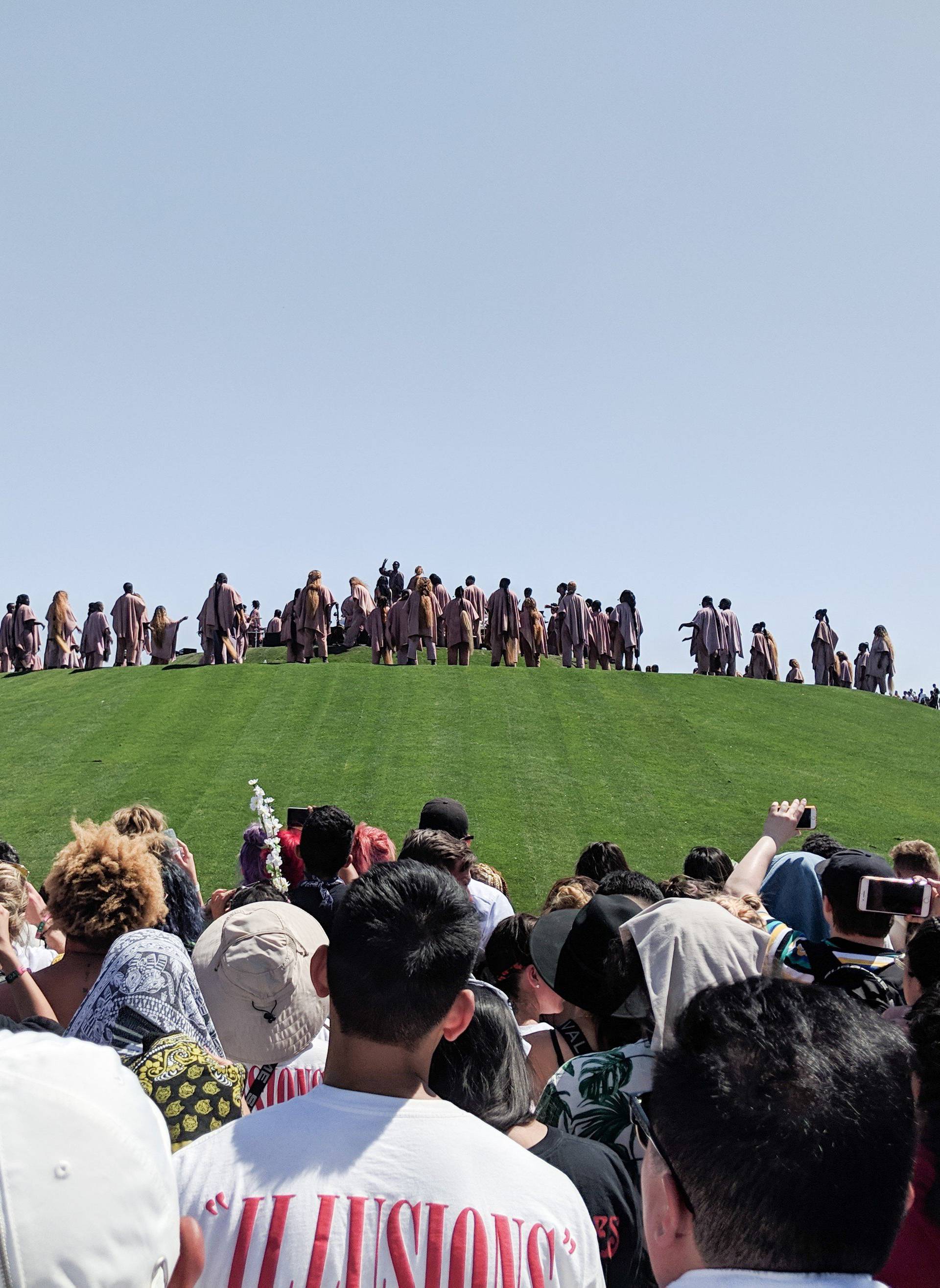 General View Shots from Kanye West's "Sunday Service at the Mountain" on day 3 of week 2 at Coachella Music and Arts Festival in Coachella, CA