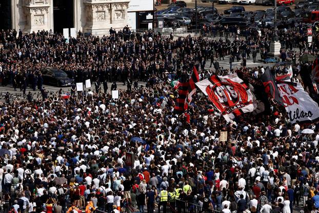 Funeral of former Italian Prime Minister Silvio Berlusconi at the Duomo Cathedral, in Milan