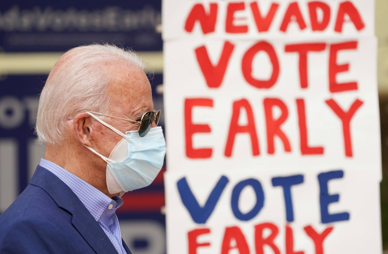 Democratic U.S. presidential nominee Biden campaigns in Las Vegas, Nevada