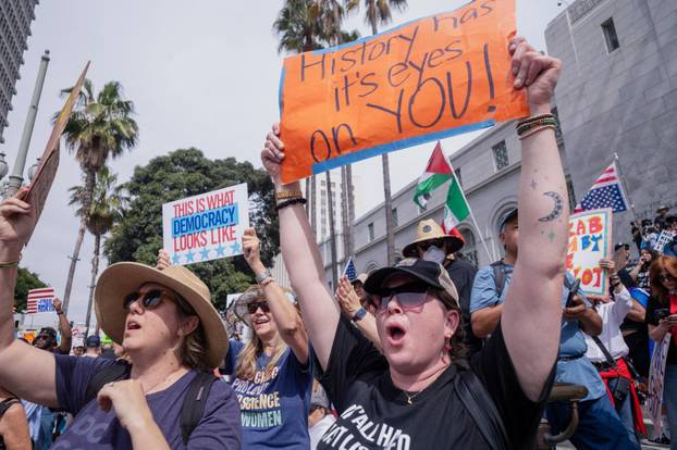 "No Kings" protest against U.S. President Donald Trump's administration policies in Los Angeles