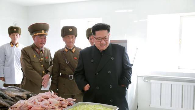 North Korean leader Kim Jong Un inspects a special operation battalion under KPA Unit 525 in this undated photo released by North Korea's Korean Central News Agency (KCNA) in Pyongyang