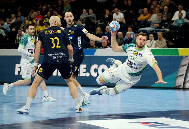 EHF 2024 Men's European Handball Championship - Main Round - Slovenia v Sweden